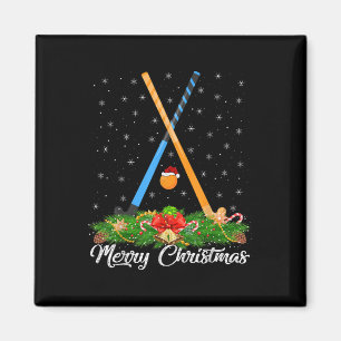 Field Hockey Lover Matching Santa Hat Field Hockey Magnet