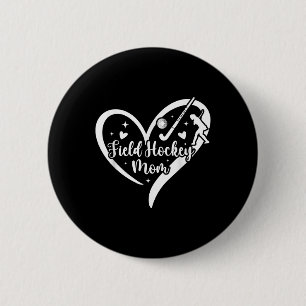 Field Hockey Mom Heart Mom Of A Field Hockey Playe Button