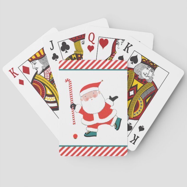 Field Hockey Novelty Gifts Poker Cards (Back)