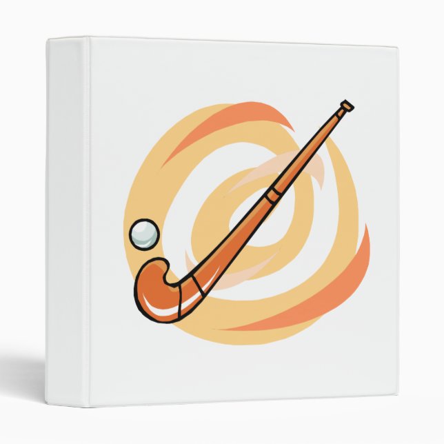 Field Hockey orange logo Binder (Front/Spine)
