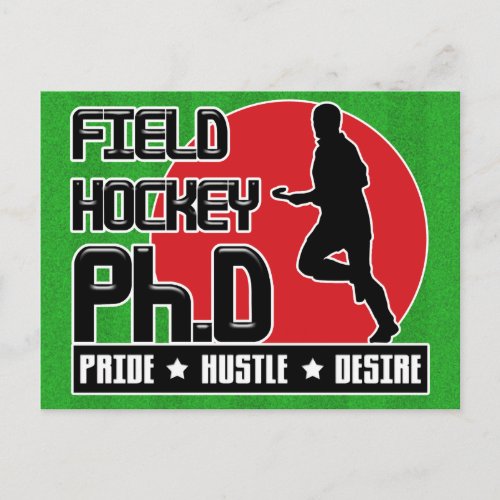 Field Hockey PhD Postcard