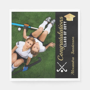 Field Hockey Photo graduation class of 2022    Napkins