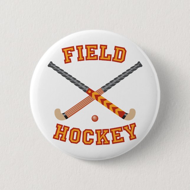 Field Hockey Pinback Button (Front)