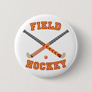 Field Hockey Pinback Button