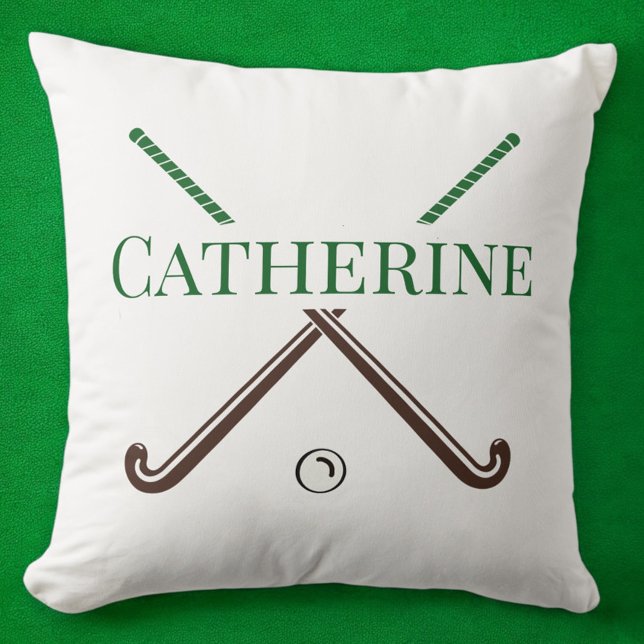 Field Hockey Player End of Year Custom Gift Throw Pillow (Creator Uploaded)