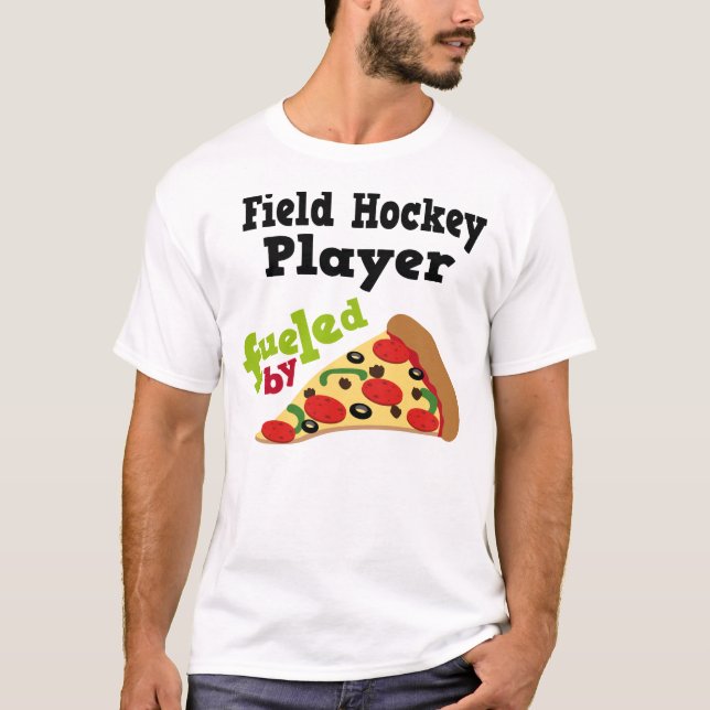 Field Hockey Player (Funny) Pizza T Shirt (Front)