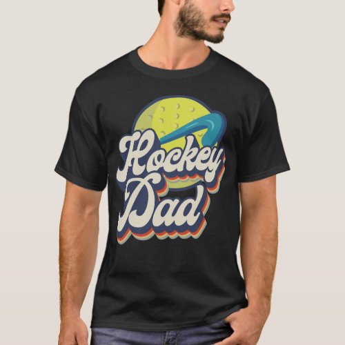 Field Hockey Player Hockey Dad Dad Retro T_Shirt