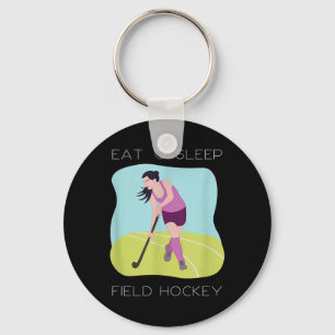 Field Hockey Player Indoor Girls Coach Team Traini Keychain