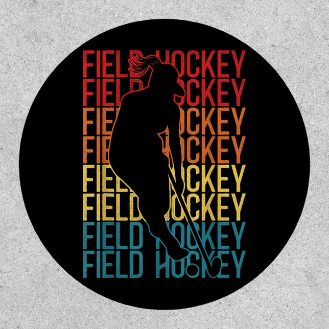 Field Hockey Retro Vintage Field Hockey Patch (Front)