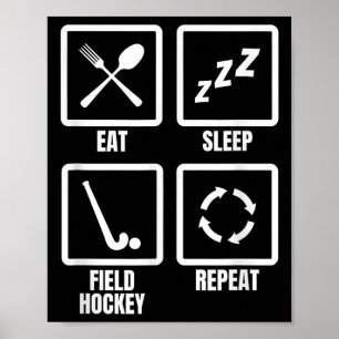 Field Hockey Routine Poster
