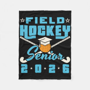 Field Hockey Senior 2026 Graduating Cl Senior Nigh Fleece Blanket