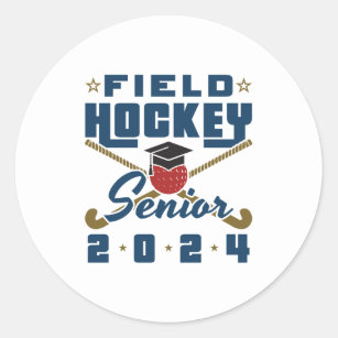 Field Hockey Senior Class of 2024 Player Graduate Classic Round Sticker