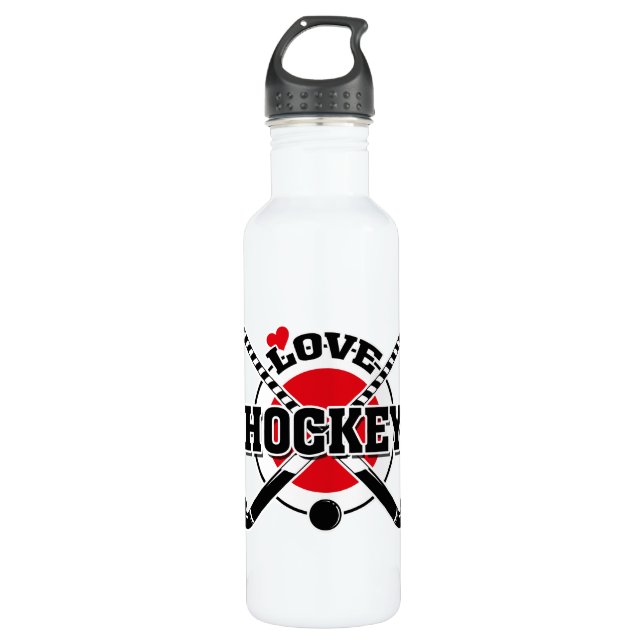 Field Hockey Stainless Steel Water Bottle (Front)
