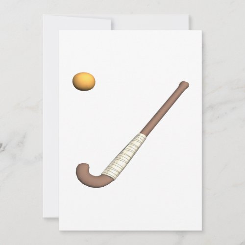 Field Hockey Stick  Ball Invitation