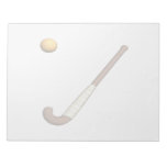 Field Hockey Stick &amp; Ball Notepad at Zazzle