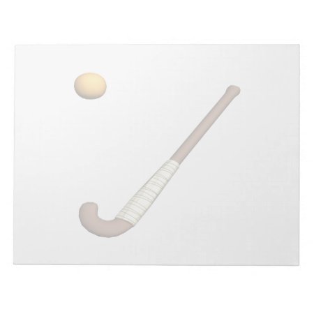 Field Hockey Stick & Ball Notepad