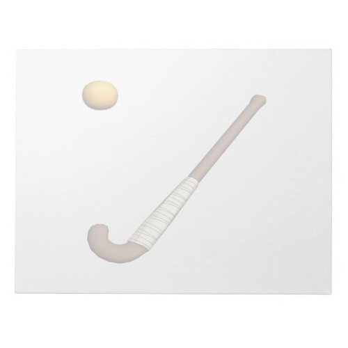 Field Hockey Stick  Ball Notepad