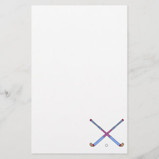 Field Hockey Sticks Stationery