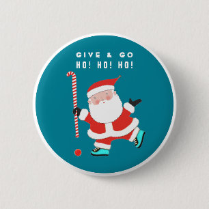 Field Hockey Team Holiday Gifts Button