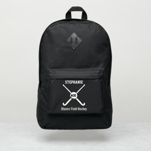 Field Hockey Team Player Name Jersey  Custom Port Authority Backpack