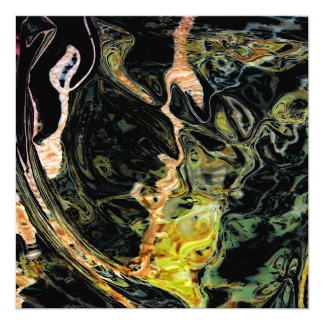 "Field in Autumn" Digitally Altered Abstract Photo Print (Front)
