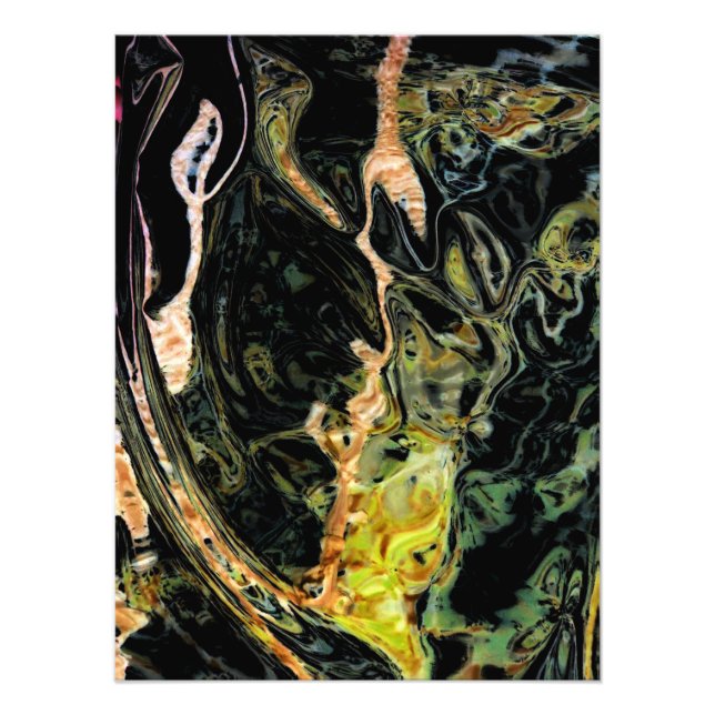 "Field in Autumn" Digitally Altered Abstract Photo Print (Front)