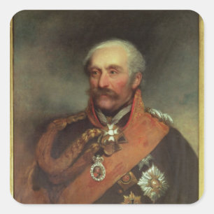 Field Marshal Prince Von Blucher c.1816 Square Sticker