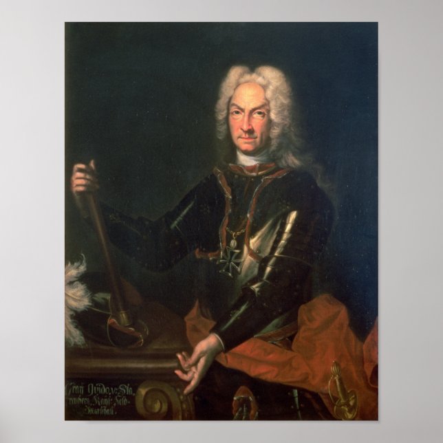 Field Marshall Count Guidobald von Starhemberg Poster (Front)