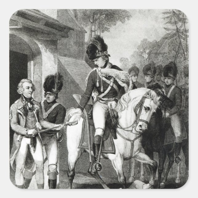 Field Marshall Earl Harcourt Square Sticker (Front)