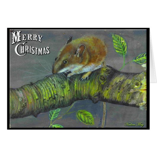 Field Mouse Acrylic Painting Cards (Front Horizontal)
