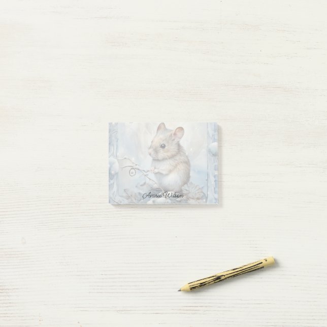Field Mouse Post-it Notes (On Desk)
