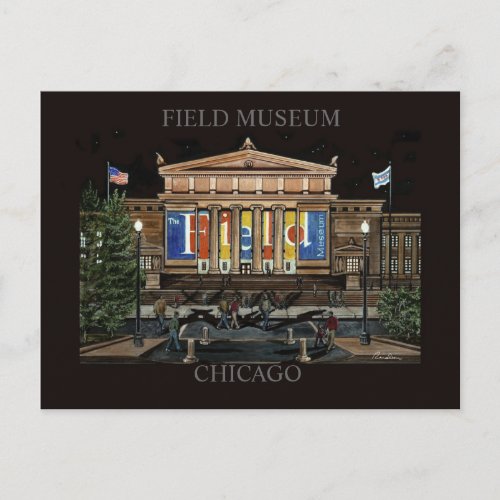 Field Museum Chicago Randsom Art Postcard