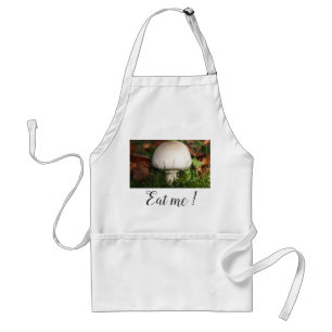Field mushroom in a forest adult apron