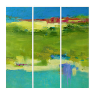 Field Notes - Abstract Green Art