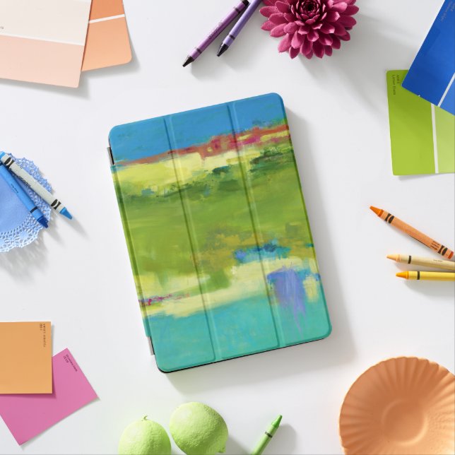 Field Notes - Abstract Green Art iPad Pro Cover (Desk)