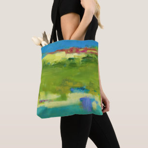 Field Notes - Abstract Green Art Tote Bag