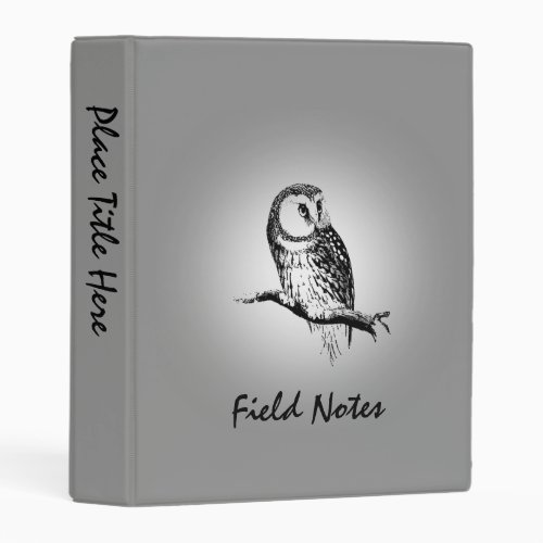 Field Notes for Birdwatchers and Ornithologists Mini Binder