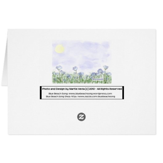 Field of Blue Flowers (Back Horizontal)