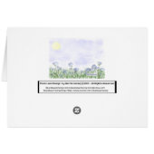 Field of Blue Flowers Cards (Back Horizontal)