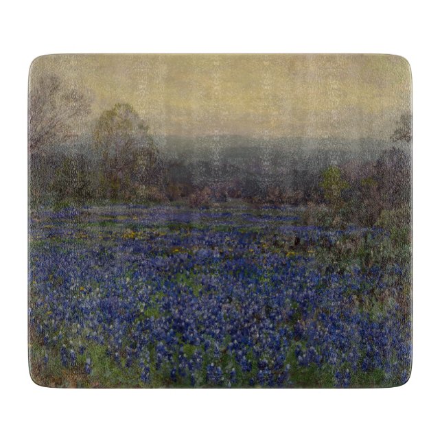 Field of Bluebonnet Flowers (Rural Landscape) Cutting Board (Front)