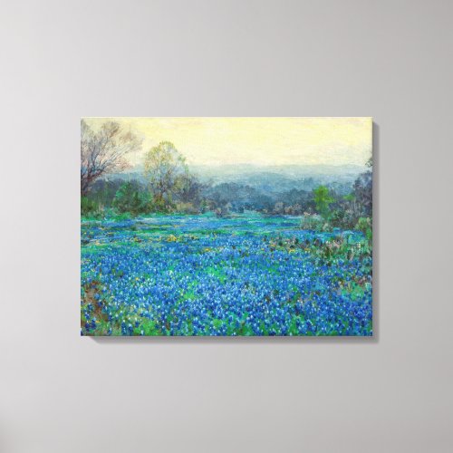 Field of Bluebonnets 1918_1920 by Julian Onderdon Canvas Print