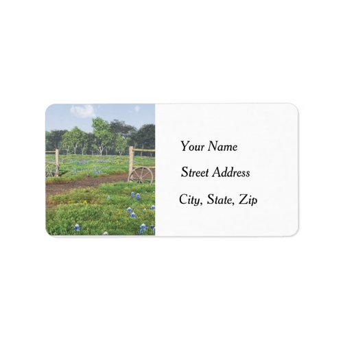 Field of Bluebonnets _ Address Labels