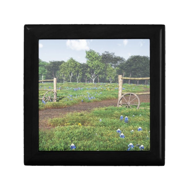 Field of Bluebonnets Jewelry Box (Front)
