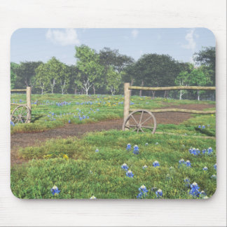Field of Bluebonnets Mouse Pad