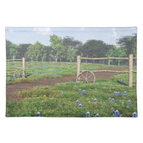 Field of Bluebonnets Placemat