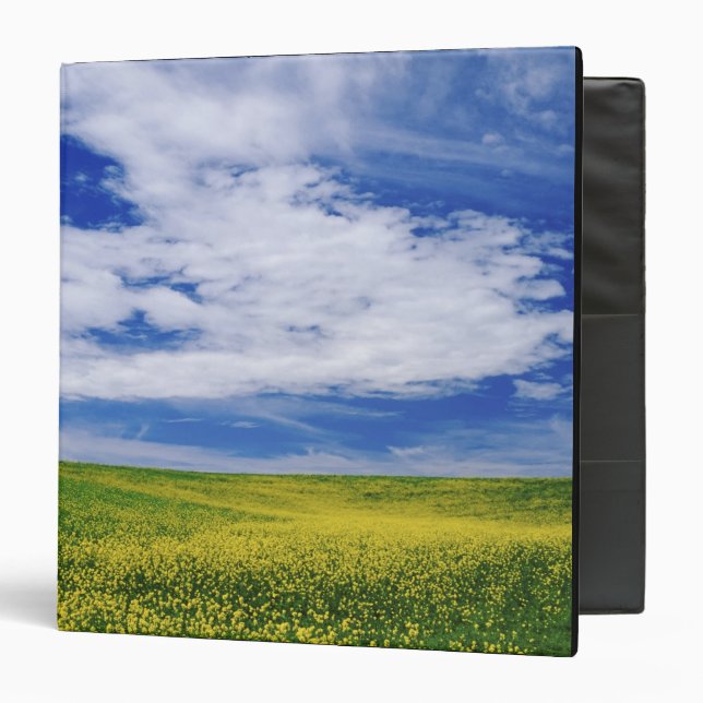 Field of Canola or Mustard flowers, Palouse Binder (Front/Inside)