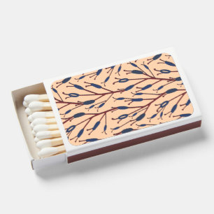 Field of Cat Tails against a Peach Background Matchboxes