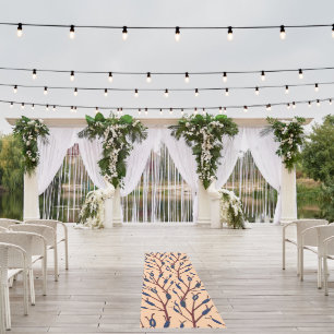 Field of Cat Tails against a Peach Background Outdoor Rug