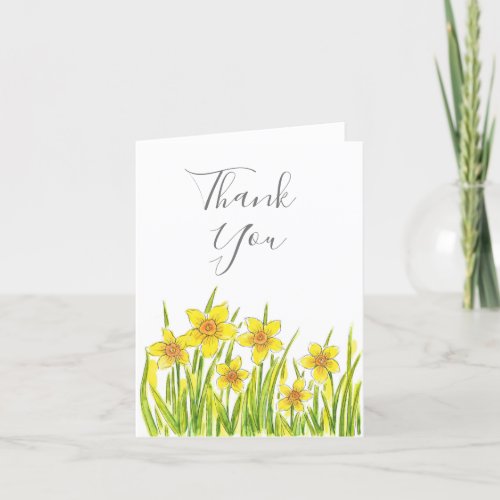 Field of Daffodils Thank You Card