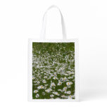 Field of Daisies Alaskan Wildflowers Grocery Bag